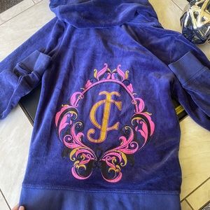 Juicy Couture velour zip up jacket